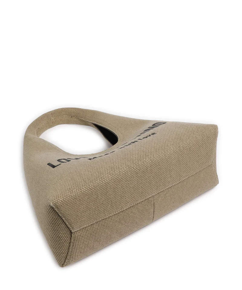 Love Moschino Cargo Canvas Bolso de hobo black/gold