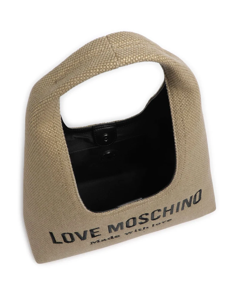 Love Moschino Cargo Canvas Bolso de hobo black/gold