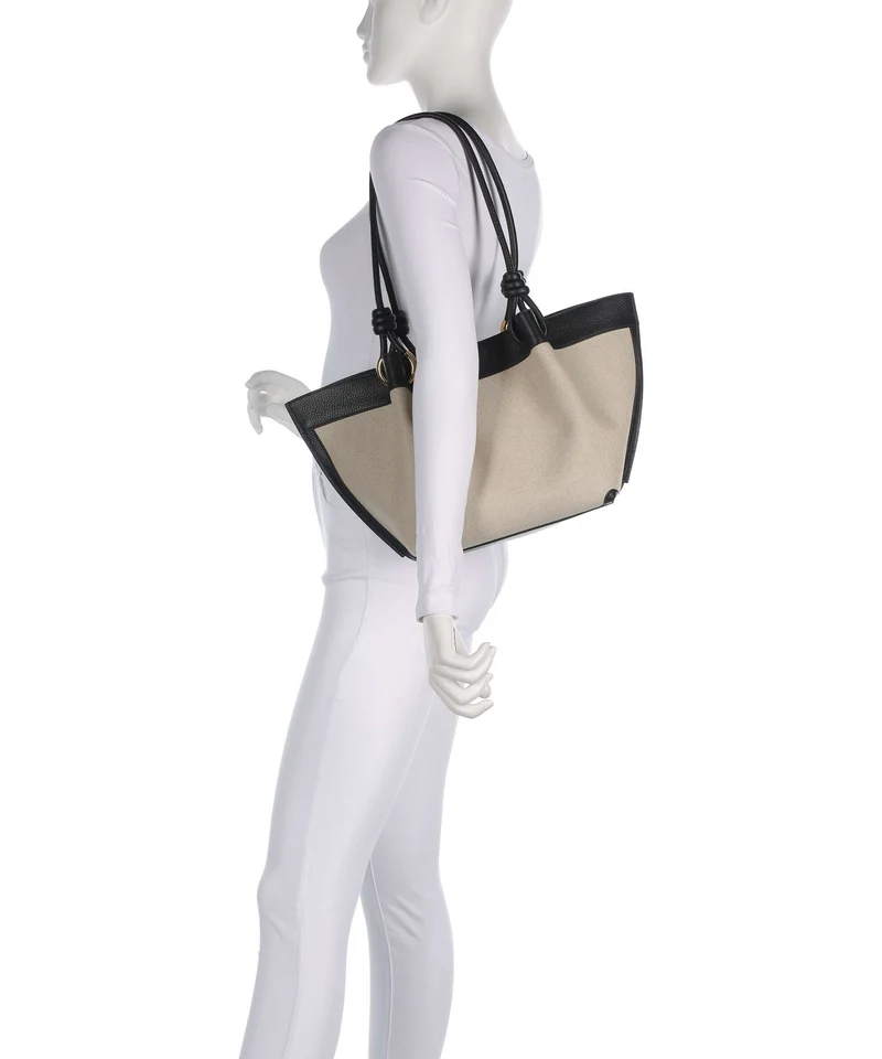 Coccinelle Finn Canvas Bolso de hobo natural/noir