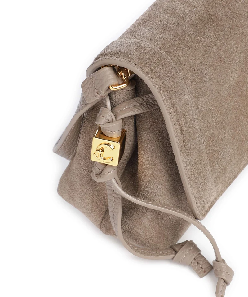 Coccinelle Thess Suede Bandolera warm taupe