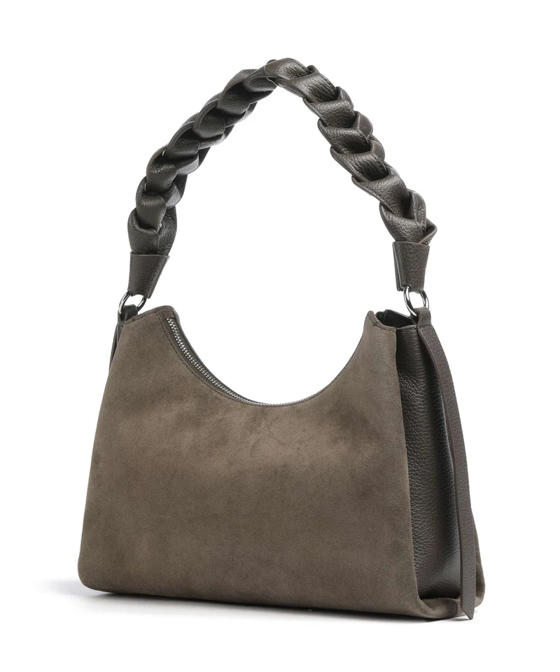 Coccinelle Boheme Suede Bolso de hombro fango