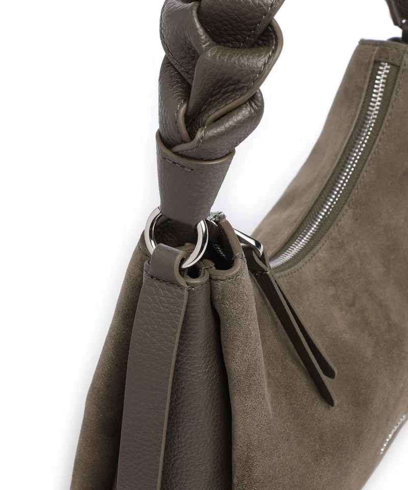 Coccinelle Boheme Suede Bolso de hombro fango