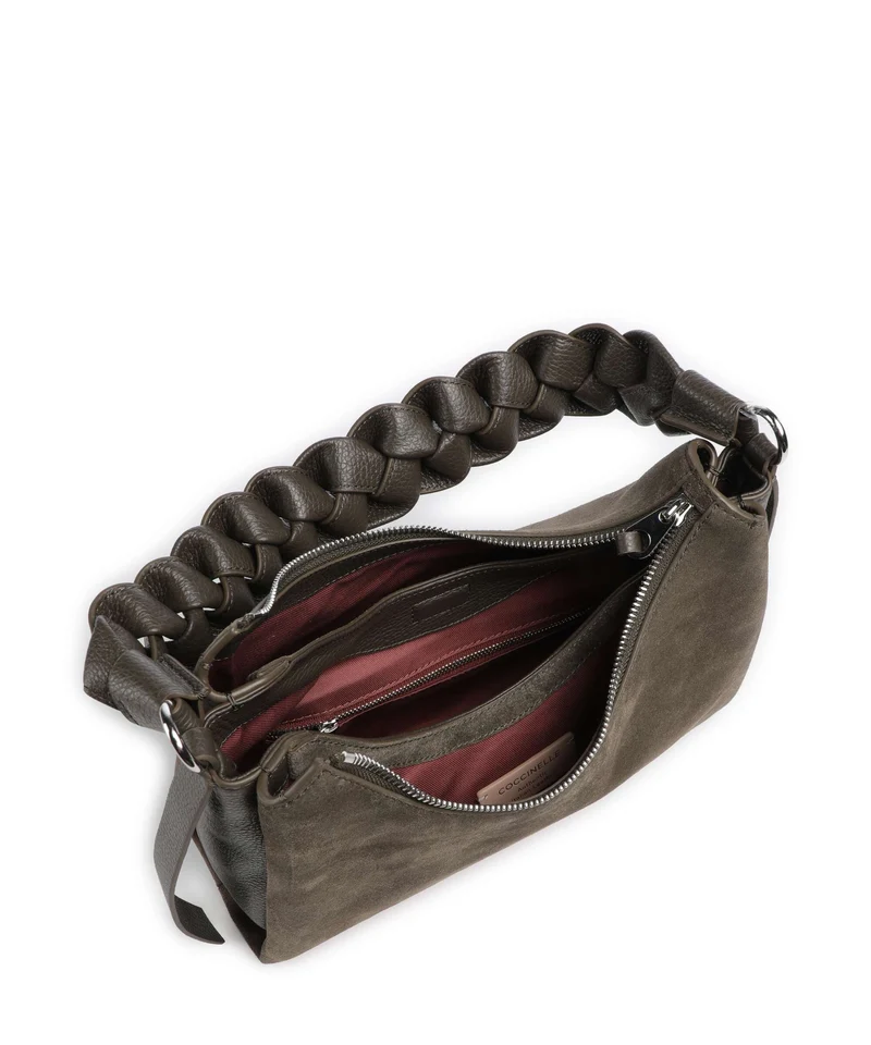 Coccinelle Boheme Suede Bolso de hombro fango