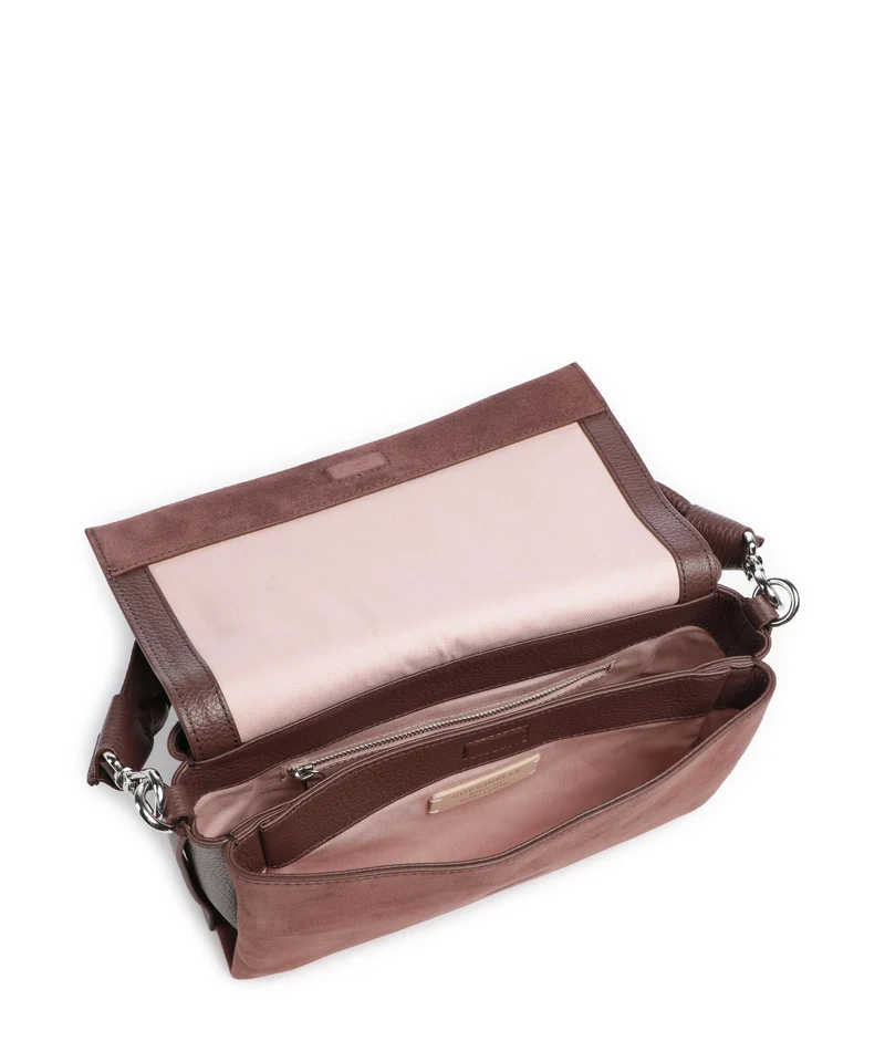 Coccinelle Boheme Suede Bolso de hombro berry