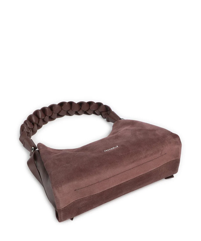 Coccinelle Boheme Suede Bolso de hombro berry