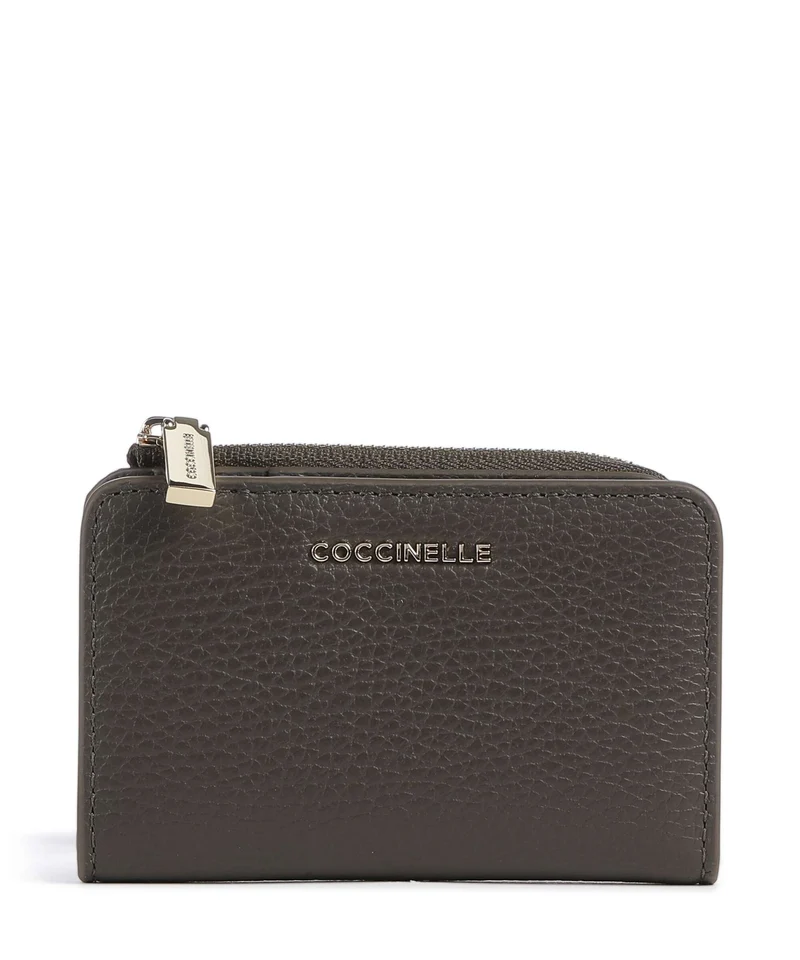 Coccinelle Metallic Soft Monedero fango