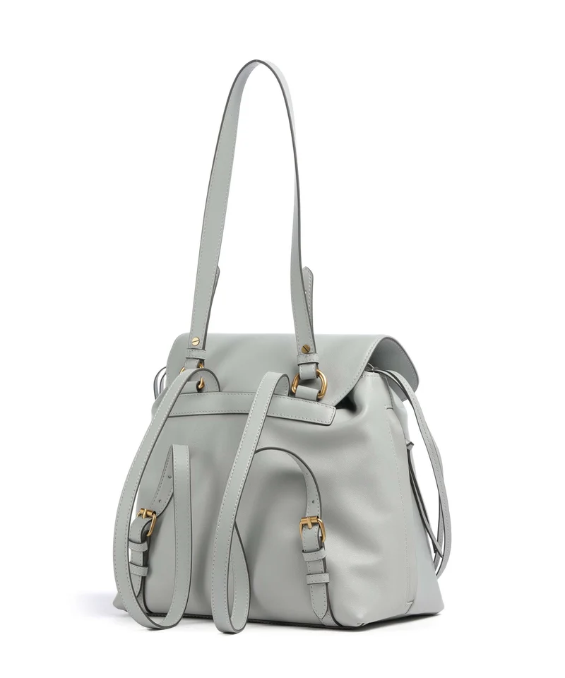 Pinko Saddle Bolso mochila grigio perla/antique gold