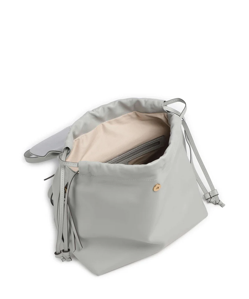 Pinko Saddle Bolso mochila grigio perla/antique gold
