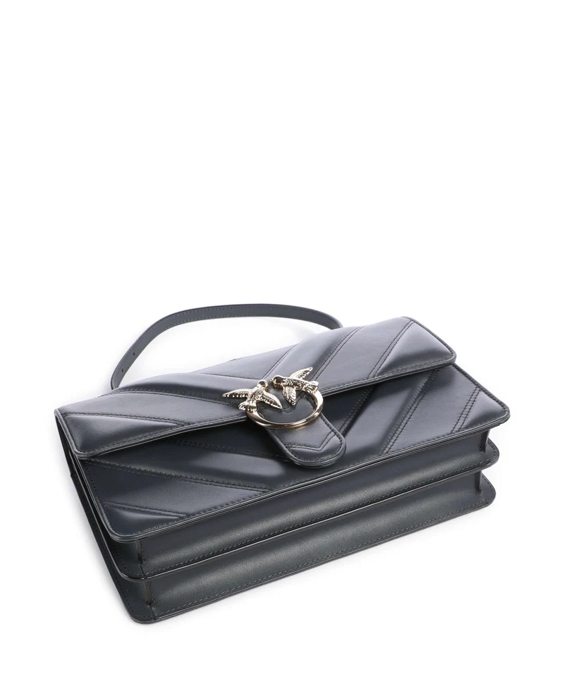 Pinko Love One Classic Bolso de hombro grigio asfalto/oro mordore