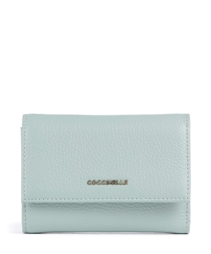 Coccinelle Metallic Soft Monedero aquamarine