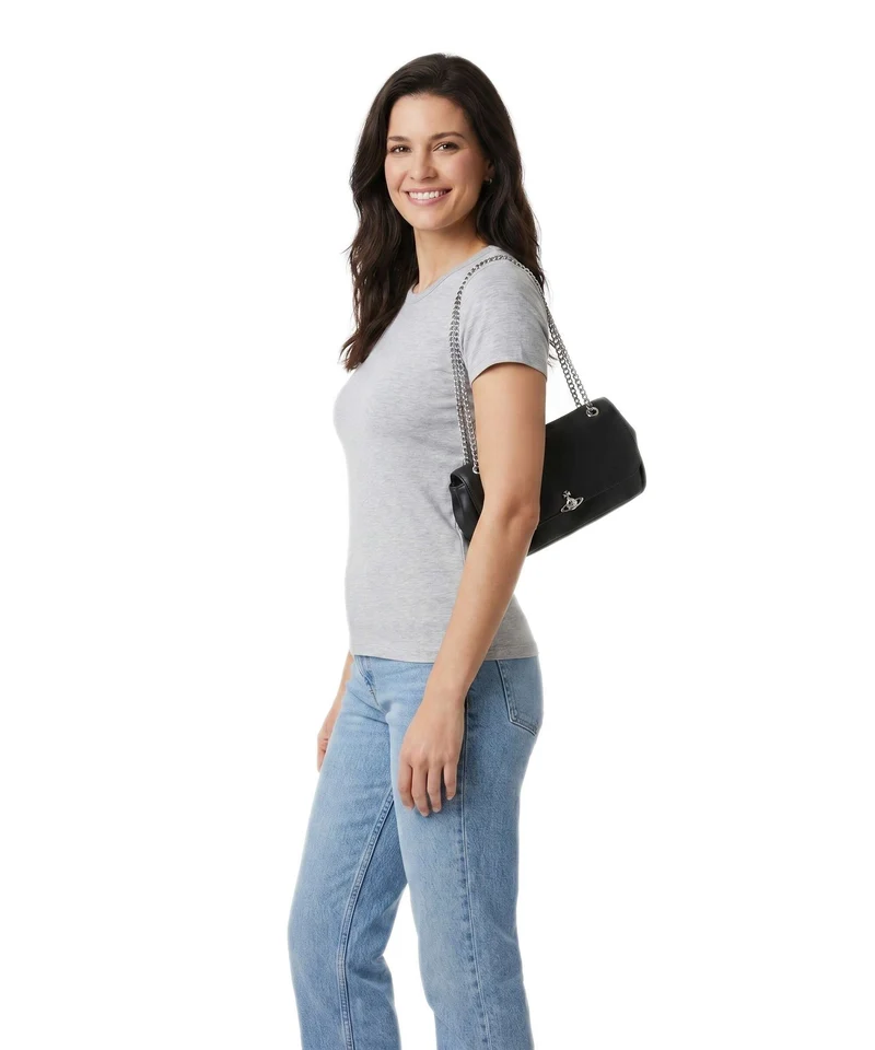 Vivienne Westwood Chain Smooth Bolso de hombro black
