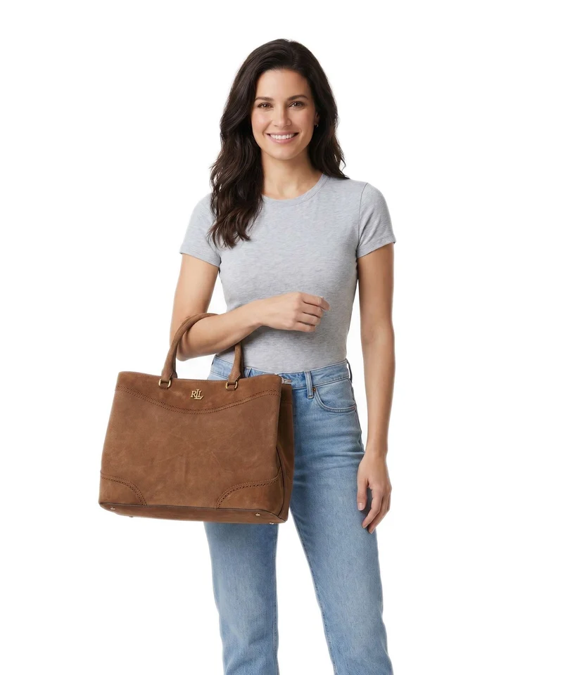 Lauren Ralph Lauren Marcy 36 Bolso de mano light tobacco