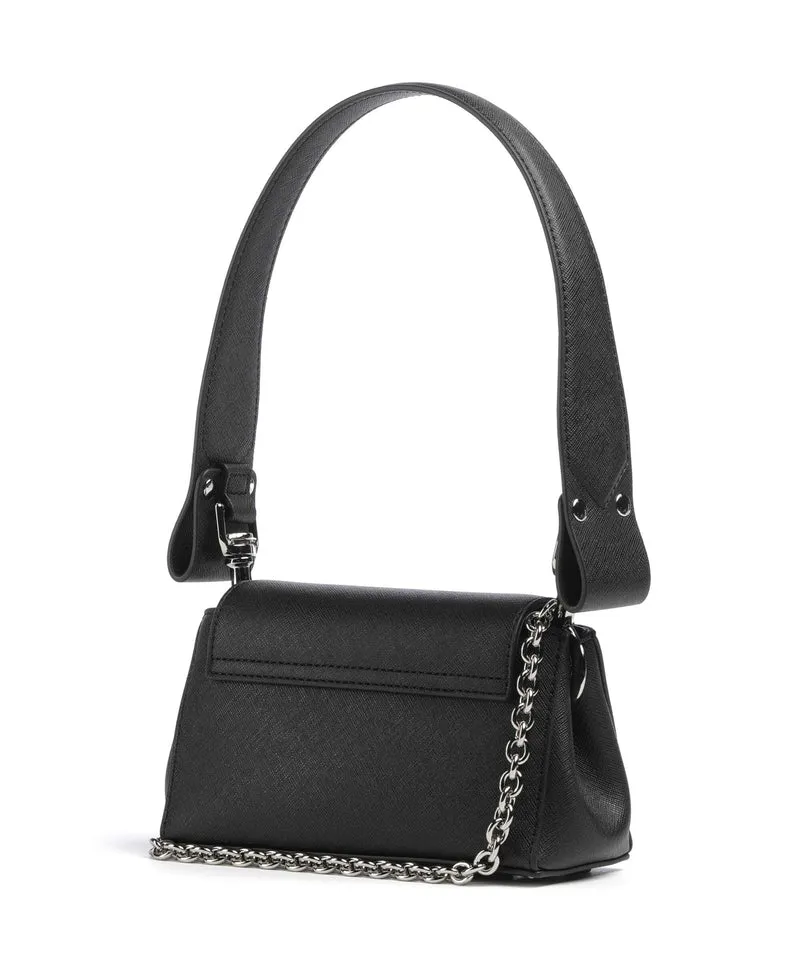 Vivienne Westwood Hazel Saffiano Plain Small Bolso de hombro black