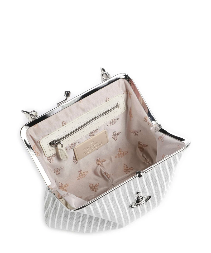 Vivienne Westwood Granny Frame Classic Oxford Shirt Bolso de mano thyme stripe