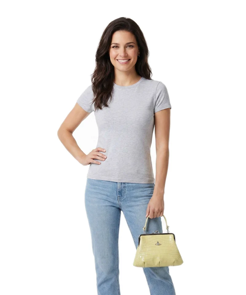 Vivienne Westwood Granny Frame Embossed Croc Bolso de mano lime green