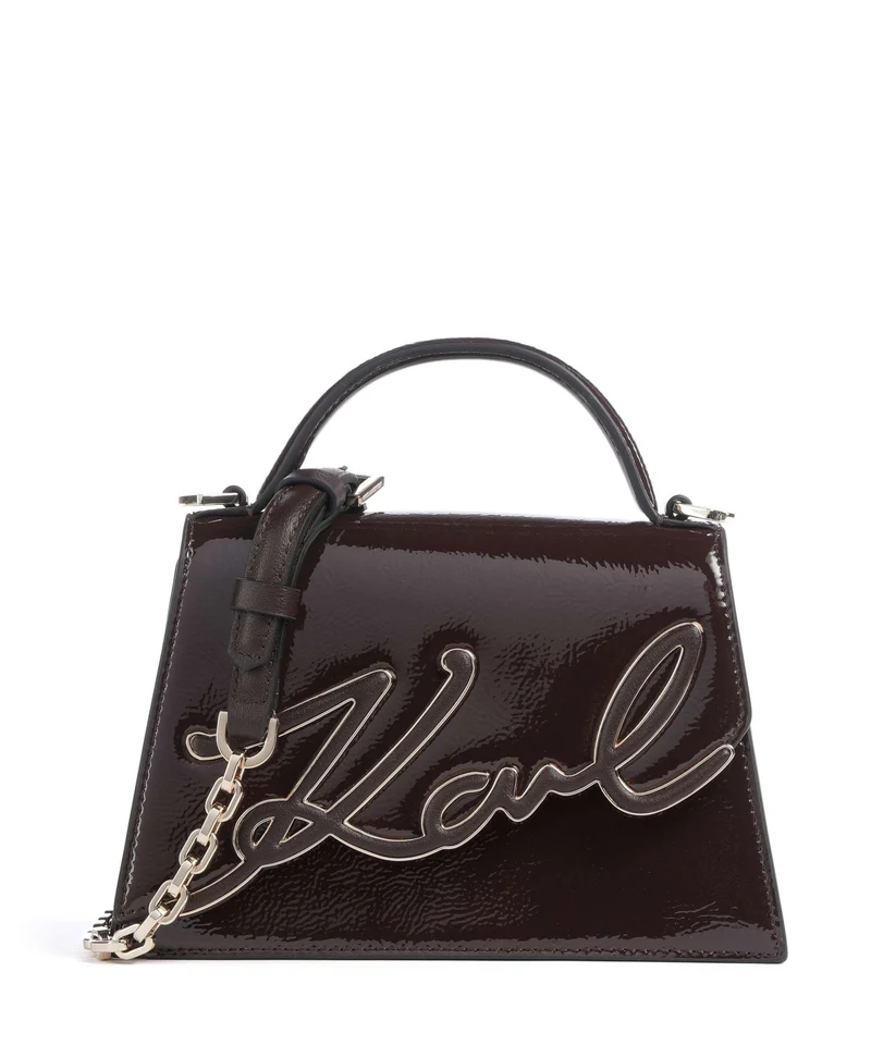 Karl Lagerfeld K/Signature 2.0 Small Bandolera tobacco