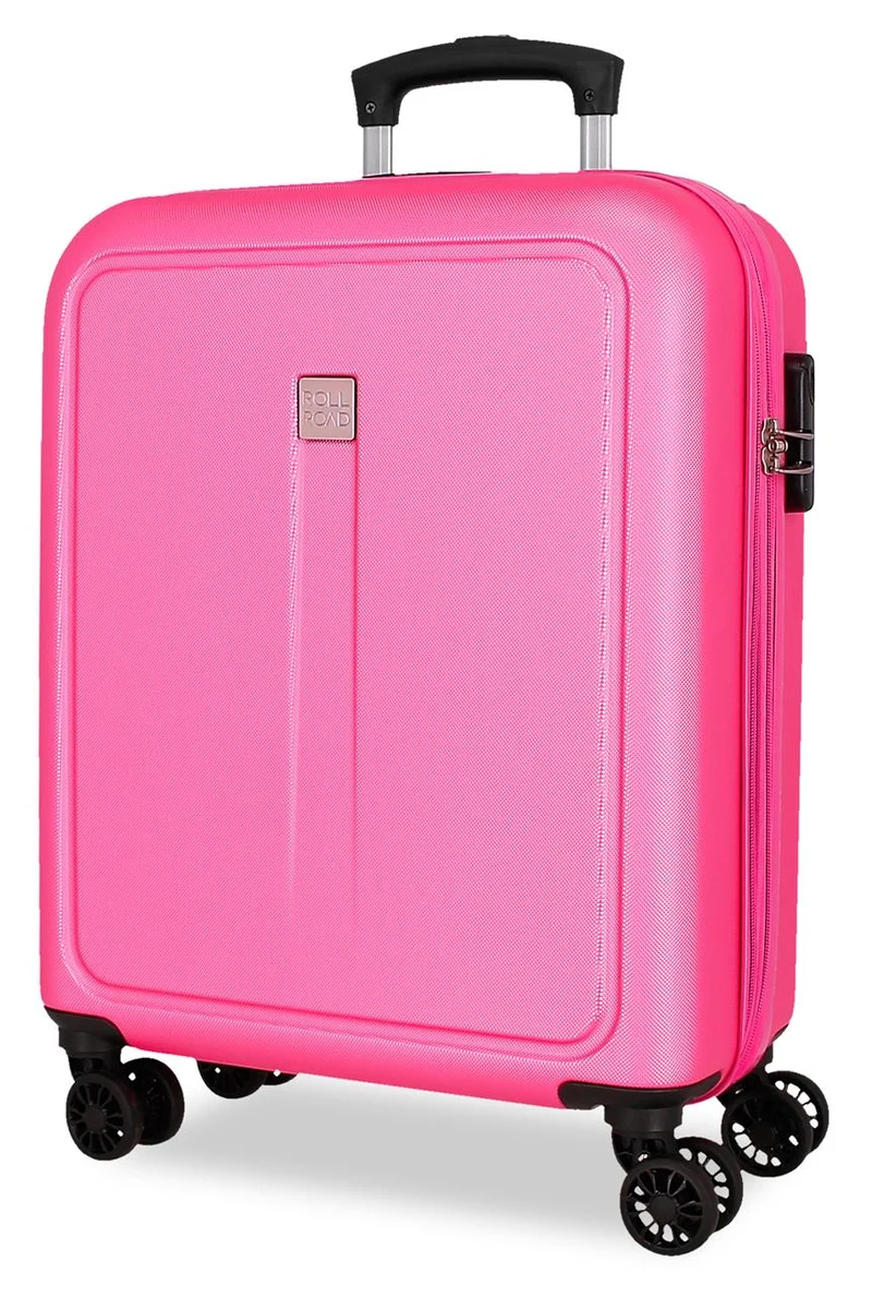 506862E TROLLEY ABS 55CM. C/EXP. 4R. RR CAMBOYA ROSA CLARO