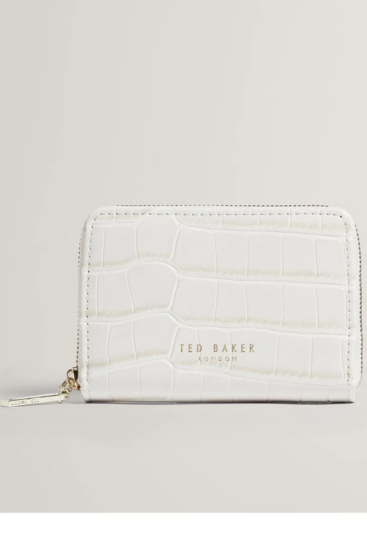 Ted Baker Varlee Croc Effect Small Zip Around Wallet