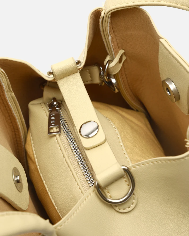 Guevi bolso tote pequeño con neceser y asa bandolera extraíble