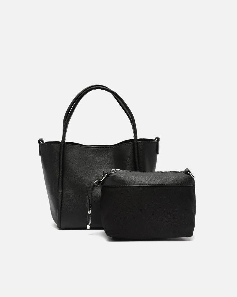 Guevi bolso tote pequeño con neceser y asa bandolera extraíble