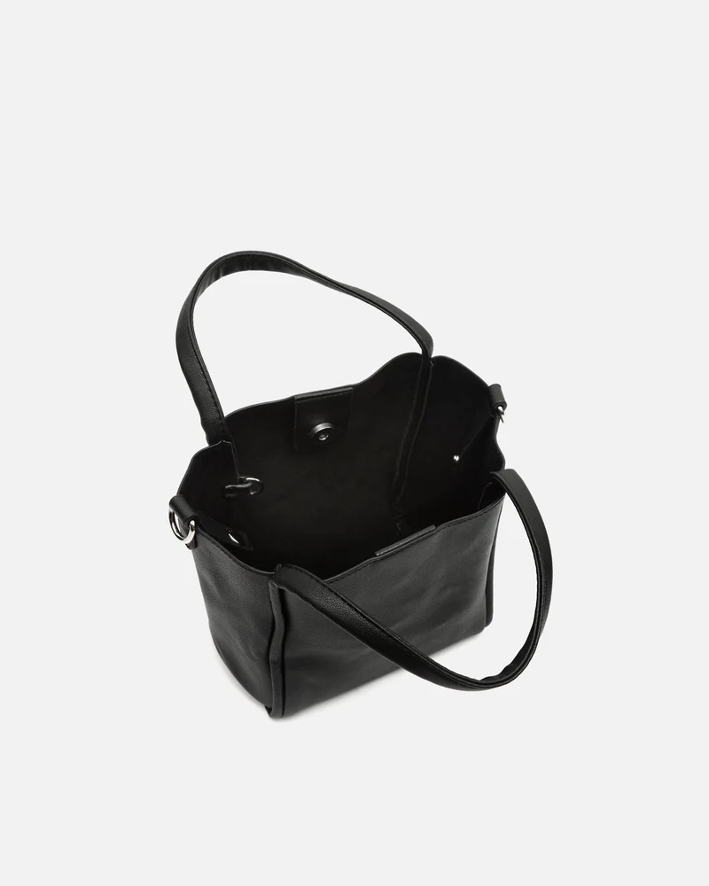 Guevi bolso tote pequeño con neceser y asa bandolera extraíble