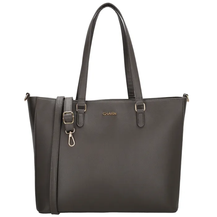 Charm London Birmingham Shopper 15,6 inch Gouden Rits