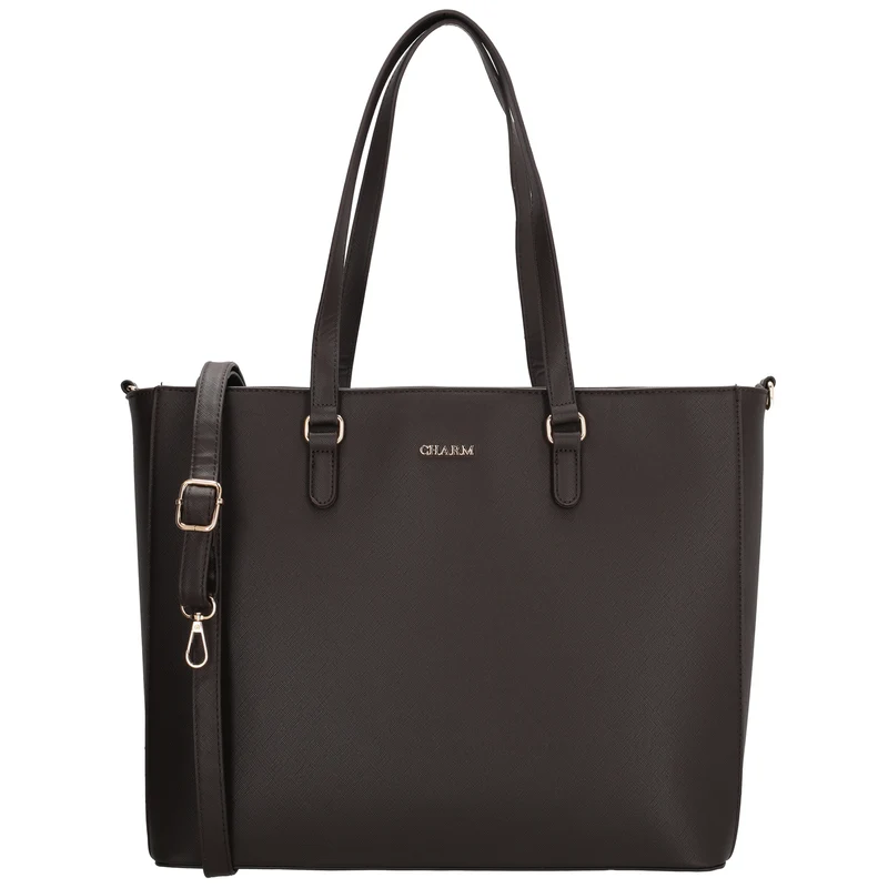 Charm London Birmingham Shopper 15,6 inch Gouden Rits