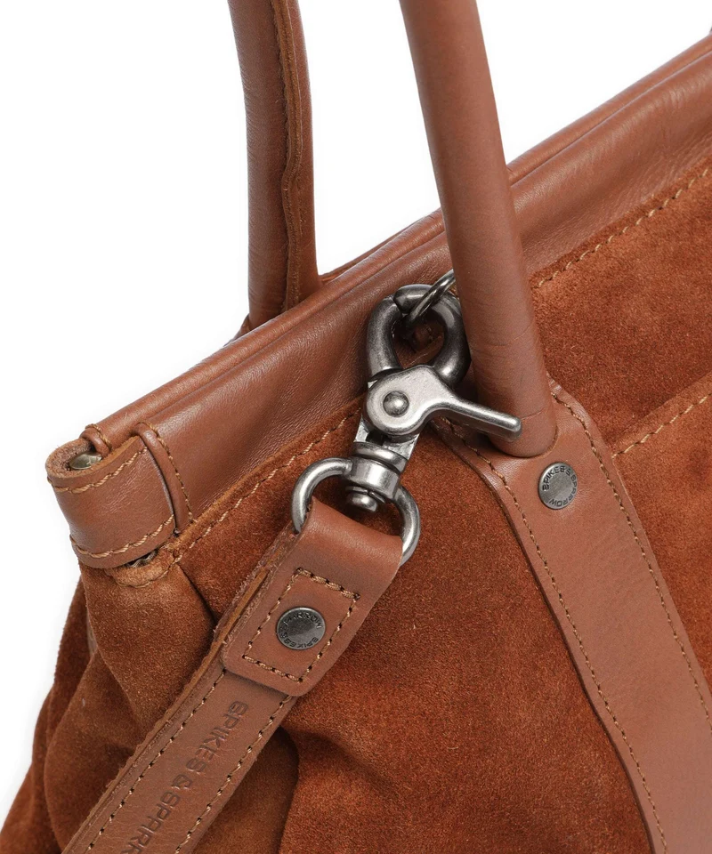 Spikes & Sparrow Suede Mix Milania Bolso de hombro mocca