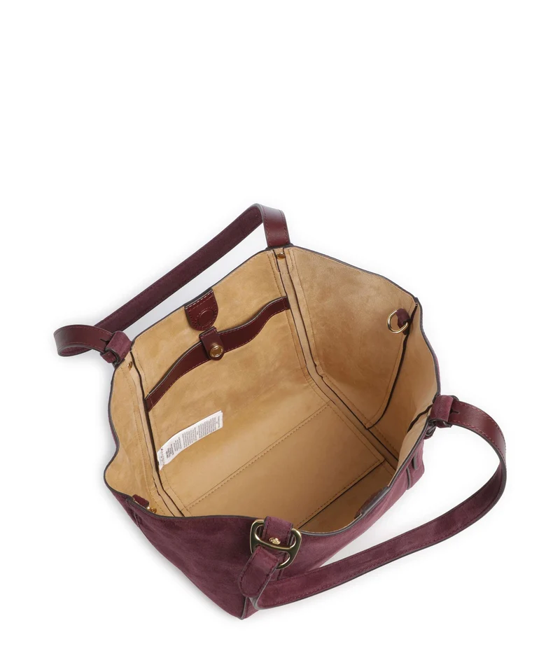 Lauren Ralph Lauren Tasha Small Bolsa shopping dark garnet