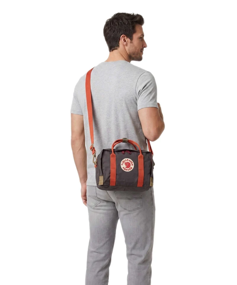 Fjällräven Kånken One Size Bandolera black oak/rowan red