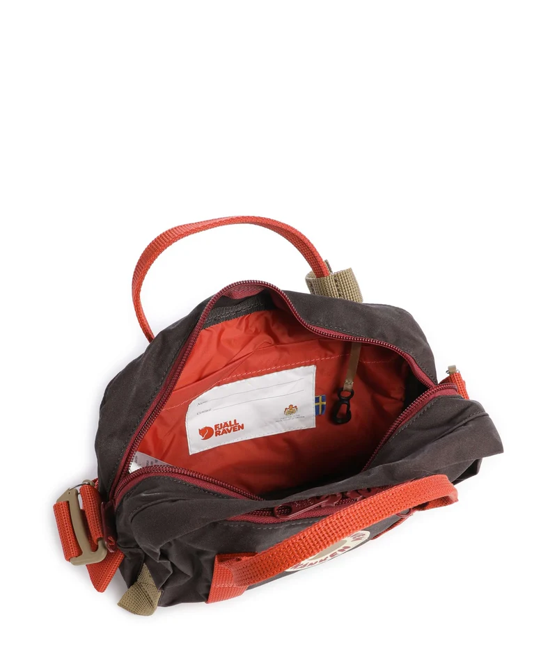 Fjällräven Kånken One Size Bandolera black oak/rowan red