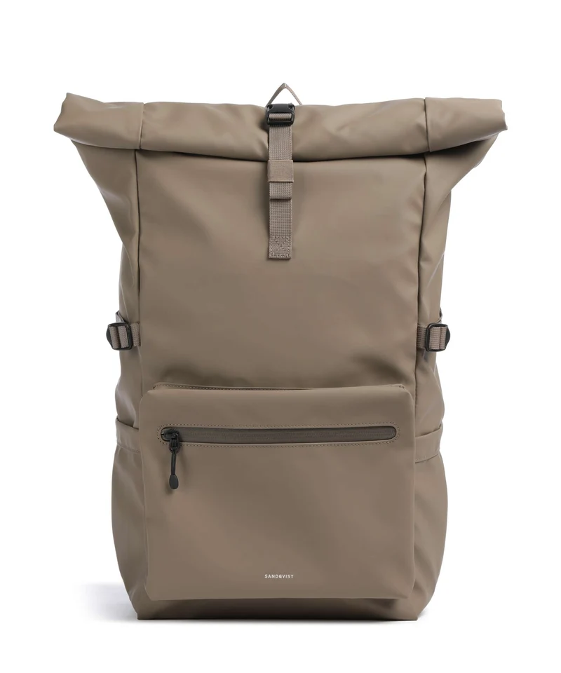 Sandqvist Stream L Mochila roll-top clay