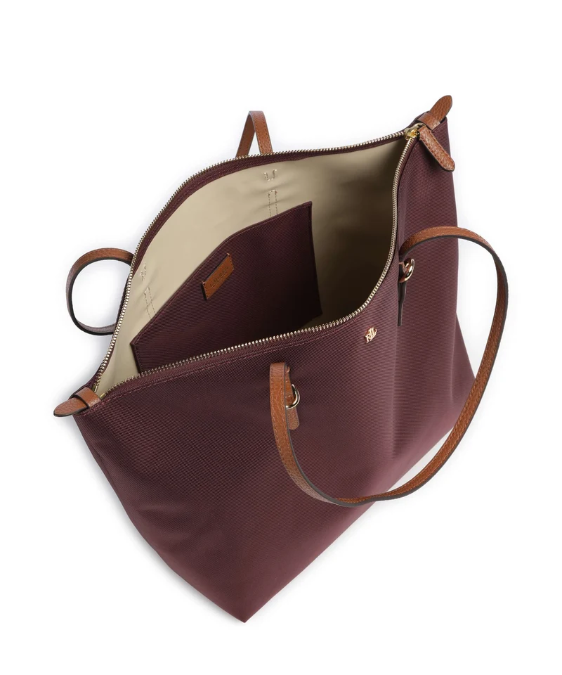 Lauren Ralph Lauren Keaton 31 Bolsa shopping dark garnet/lauren tan