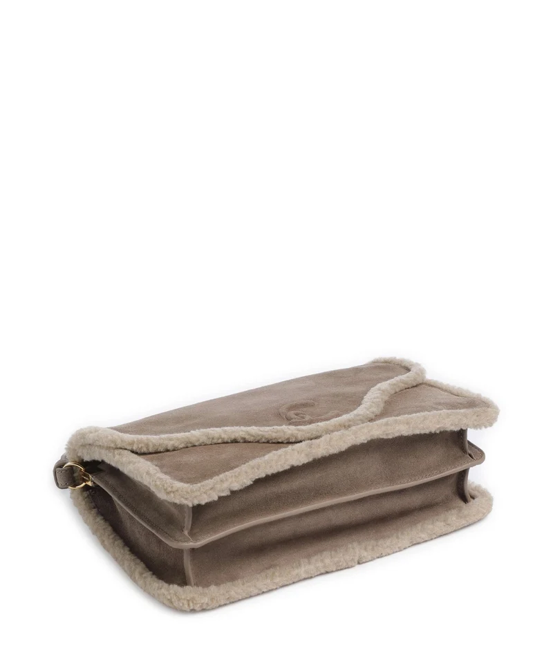 Coccinelle C-Me Softy Suede Bolso de hombro warm taupe