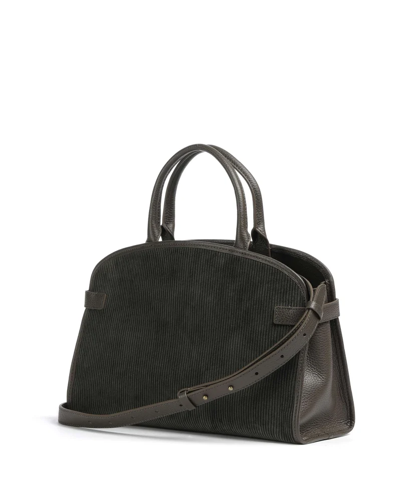 Coccinelle Sabine Corduroy Bolso de mano fango