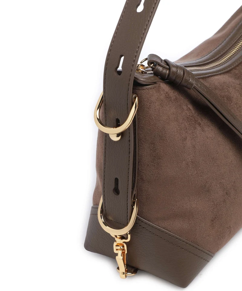 Love Moschino Signature Bolso de hobo marrone