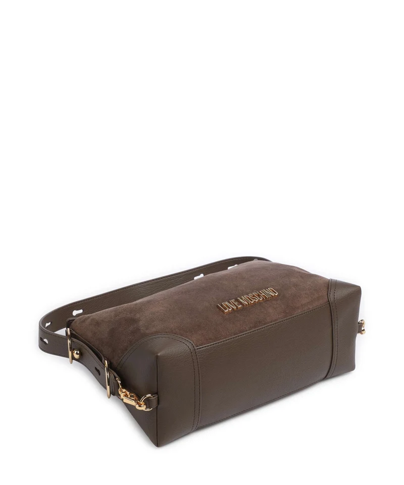 Love Moschino Signature Bolso de hobo marrone