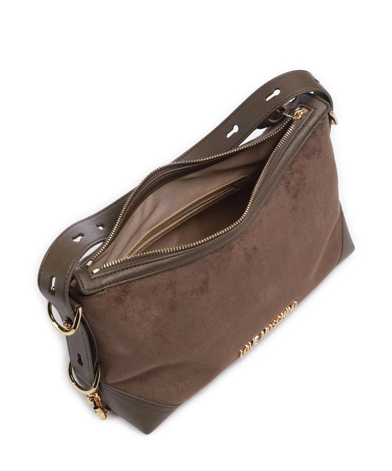 Love Moschino Signature Bolso de hobo marrone