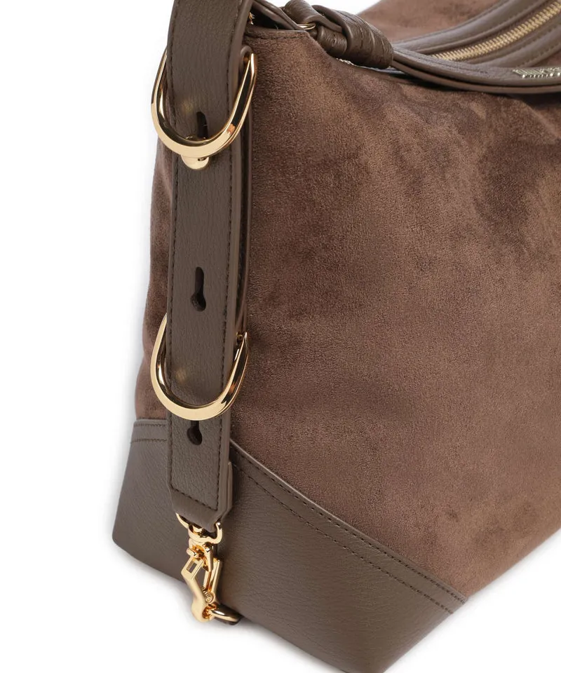 Love Moschino Signature Bolso de hobo marrone