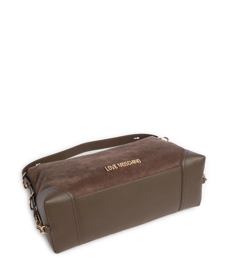 Love Moschino Signature Bolso de hobo marrone