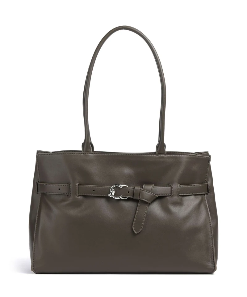 Coccinelle Sabine Soft Bolsa shopping fango