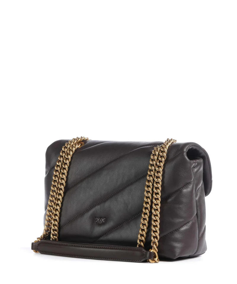 Pinko Love Puff Classic Bolso de hombro marrone marasca/antique gold