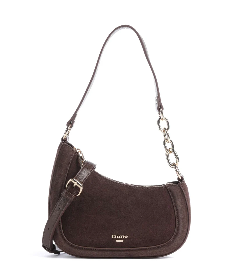 Dune London Direction Bolso de hombro dark brown