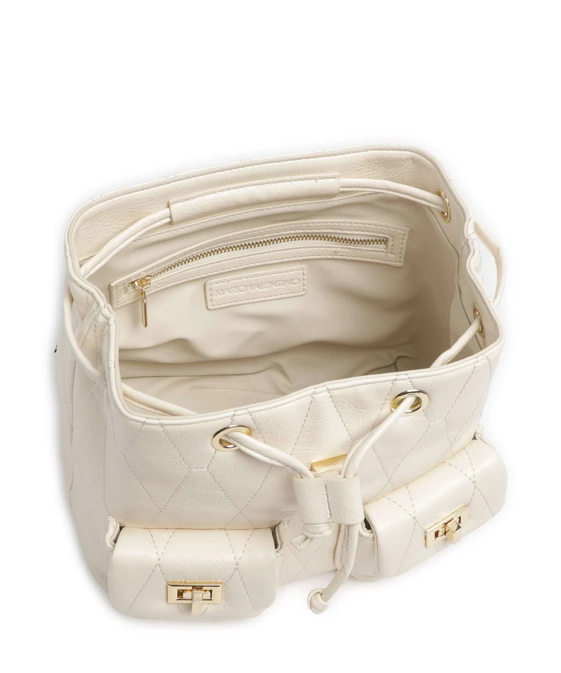 Valentino Bags Crystelle Bolso mochila ecru