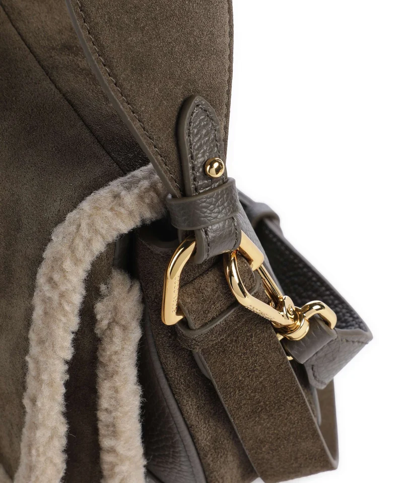 Coccinelle Smash Suede Bolso de mano fango/warm taupe