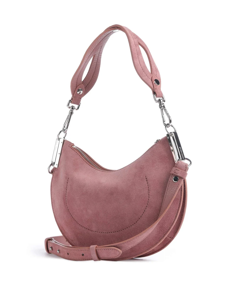 Coccinelle Sunup Suede Bolso de hombro winter rose
