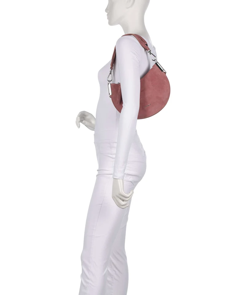 Coccinelle Sunup Suede Bolso de hombro winter rose