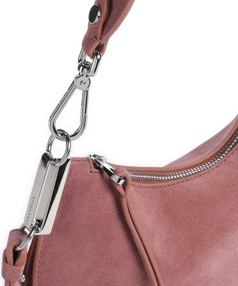 Coccinelle Sunup Suede Bolso de hombro winter rose