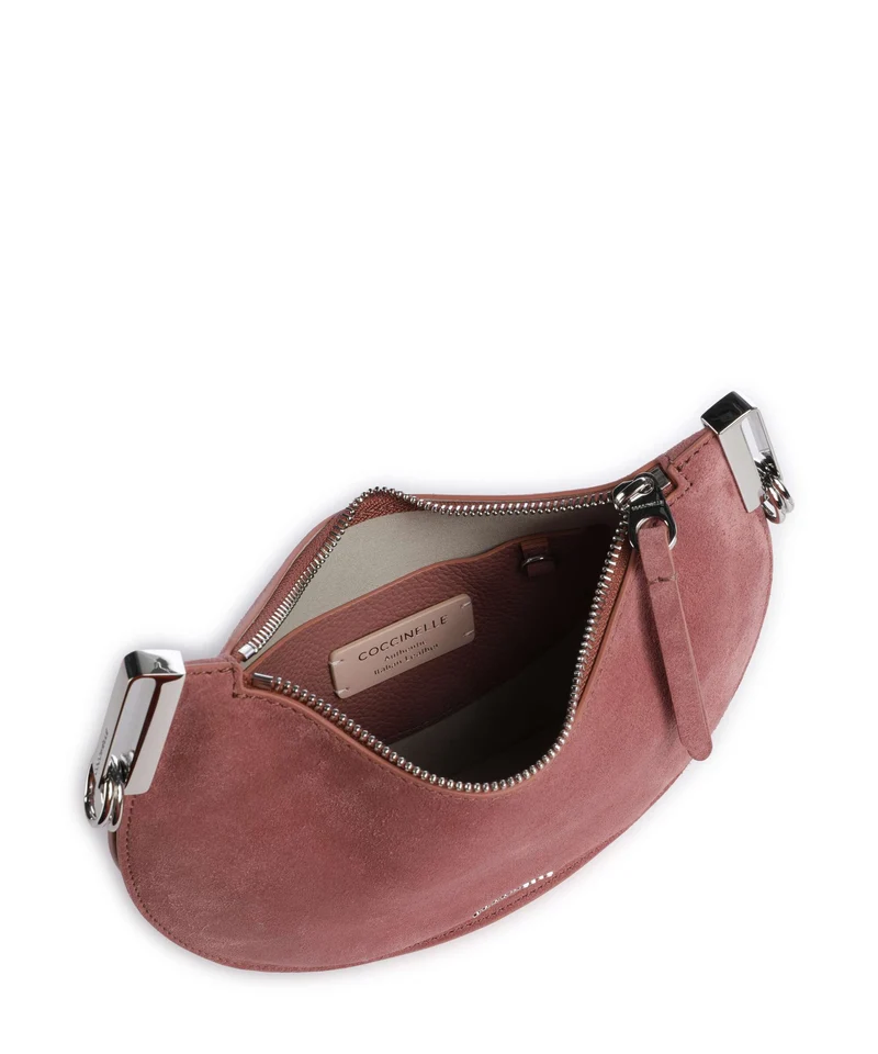 Coccinelle Sunup Suede Bolso de hombro winter rose