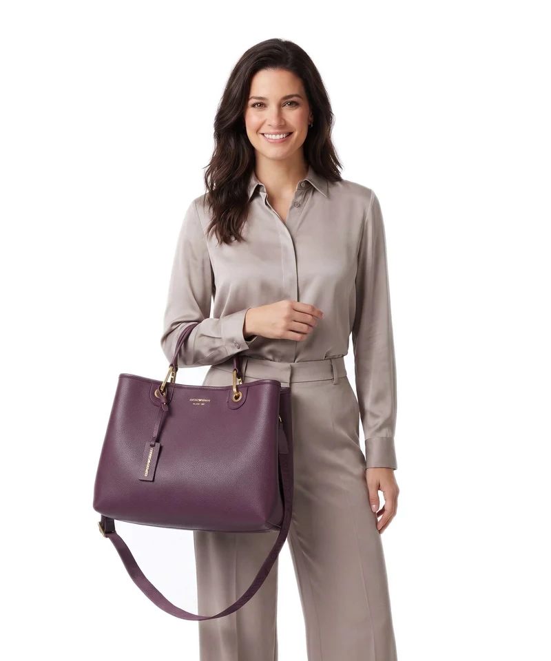 Emporio Armani My EA M Bolso de mano aubergine/foliage